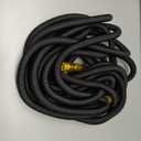 Garden Hose 50FT, Non-Expanding, Lightweight Hose, Leak-Proof Metal Interface, No-Knots, Easy to Carry, Wear-Resistant, Sturdy, Flexible, 3/4GHT, Water Hose for Yard, Garden, Outdoor, Black 