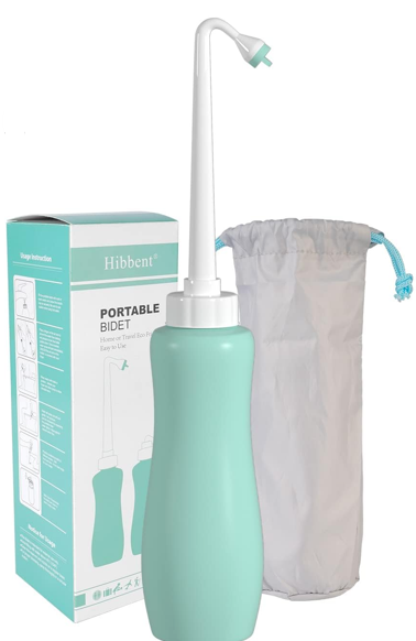 Hibbent 1 Pack Travel Bidet Bottle, Portable Bidet Sprayer Hand held Bidet 650ml, On-The-Go Travel Bag Extra Long Pointed Nozzle Spray, Toilet Bidet Shower/Bathroom Bidet Spray-Green Hibbent 1 Pack Travel Bidet Bottle, Portable Bidet Sprayer Hand held Bidet 650ml, On-The-Go Travel Bag Extra Long Pointed Nozzle Spray, Toilet Bidet Shower/Bathroom Bidet Spray-Green