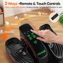 Under Desk Elliptical Machine, Upgraded 6 Adjustable Resistance &15 Speeds Electric Elliptical Leg Exerciser while Sitting for Seniors with Forward & Reverse Direction, Touch Screen and Remote Control
