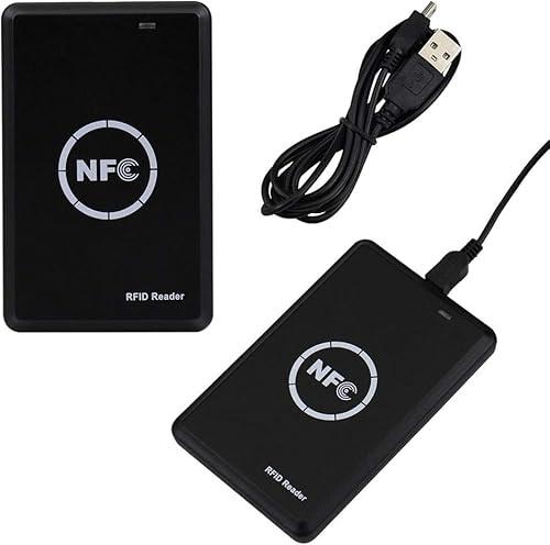 Godely RFID NFC Reader Writer,Handheld 125khz 13.56Khz Key fob Smart Reader Writer,Copier,ICID Dual Band Usage,LED Light Prompt and USB Full Speed Interface