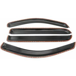 Fits Supercrew Cab Window Visors Rain Sun Guard Smoke/Tinted Acrylic, Enhances your driving experience