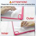 OKP Case for iPad 11th Generation 11-inch (A16) 2025, for 10.9'' iPad 10th Gen 2022, Slim Lightweight i Pad 11/10 th Gen Protective Cover with Trifold Stand, Auto Wake/Sleep, Clear PC Back Shell, Pink