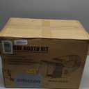 CO-Z Airbrush Spray Booth with Dual Fans & 4 LED Lights, Folding Painting Booth with 19.5 cm Turntable, Portable Hobby Air Brush Booth with 140 cm Exhaust Hose for DIY Painting Model Craft Cake More