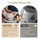 Cute Plant Pot - Funny Hanging Planter Gardening Gifts for Plant Lovers Women Mother House Warming - Smiley Red Planter for Indoor Outdoor