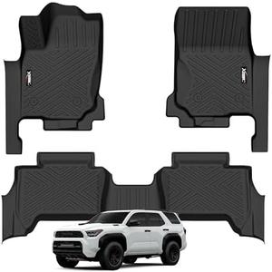 Floor Mats for 2025 Toyota 4runner Fuel 5 Seats (not for Hybrid/EV) All Weather TPE Protection Floor Liners 1st & 2nd Row Floor Liners for 2025 Toyota 4runner Accessories