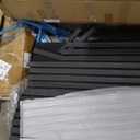 4 Pack Wood Salt Acoustic Wall Panels 94" x 12.6" x 0.8", Matte Black, 4pcs - 94" x 12.6"