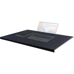 AKOZLIN 27.55x 18.9" Soft PU Leather Surface Office Desk Mouse Mat Anti-Push Pad with Full Grip Fixation Lip Table Blotter Edge-Locked Protector