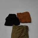 WILLBOND 3 Pieces Women Basic Long Tanks Adjustable Spaghetti Strap Camisole Top (Large, Black, Army Green, Chocolate)