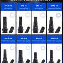 Orion Motor Tech 16pc Locking Lug Nut Master Key Set, SAE & Metric Wheel Lock Removal Kit for Removing Locking Spline Star Hex and Fluted Hex Lug Nuts, Lug Nut Remover Set for Mechanics and More