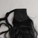 GEMMA 20” Curl Wrap-Around Ponytail Extension (Black)  Wrap Around Ponytail Extension Body Wave Natural Color 120/150g 20"
