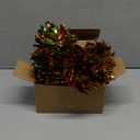 50Ft Christmas Tinsel Garland - Shiny Metallic Tinsel Twist Hanging Garland for Christmas Tree Home Stairs Railing Front Door Mantle Fireplace Indoor Outdoor Holiday Party Decor (Red Green Gold)