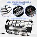 Front Mesh Grill with Light for Polaris RZR XP XP4 1000 2024-2025