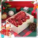 Syhood 12 Pcs Christmas Ball Ornaments Glitter Pinecone Balls Xmas Tree Decoration Hanging Pinecone Ornaments Rustic Pine Cones for Xmas Winter Party Holiday Wedding Home Decorations(Red)