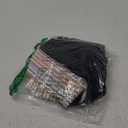 Blooming Jelly Women High Waisted Bikini Sets Tummy Control Swimsuits Color Block Two Piece Drawstring Bathing Suit (Small, Black)