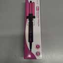 FARERY Mini Hair Crimper 3 Temperature Adjustable, 3 Barrel Curling Iron for Short Hair, Hair Waver for Women Beach Waves, 1/2 Inch Travel Size, Dual Voltage, Pouch Bag