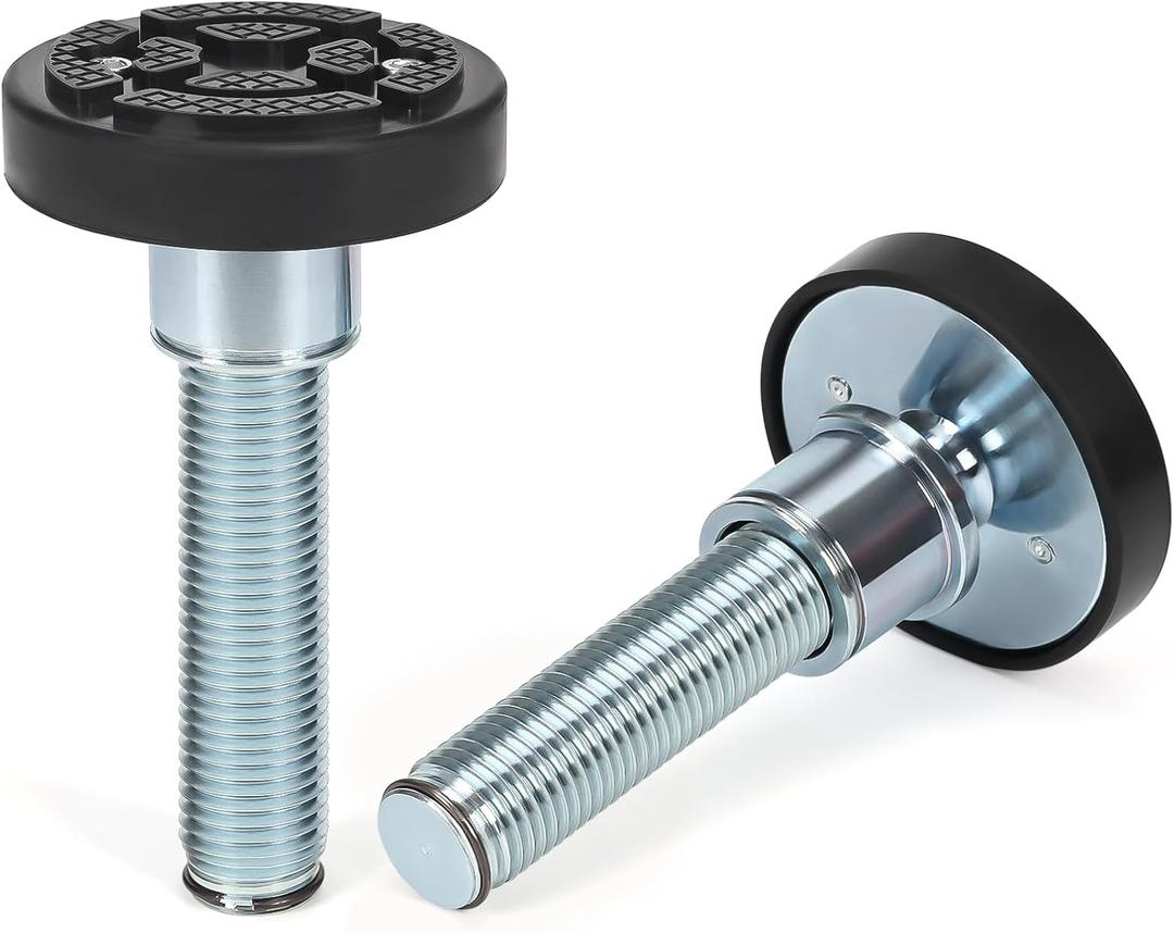 2pcs 50mm Shaft Screw Up Car Lift Feet Pads, 3-20cm Plus-High Car Lift Rubber Tray, Car Heightening Feet Tray for Car Lift Bridge Jack Stable Support