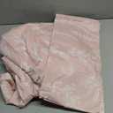 MUXHOMO Duvet Cover Full Size, Reversible Floral Rosy Gold Duvet Cover Set with Zipper Closure, 3 Pieces Botanical Patterns Soft Microfiber Bedding Set with 4 Ties (80"x90", 2 Pillow Cases) (01 - Rosy Gold Leaves (No Comforter))