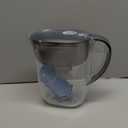 10-Cup Water Filter Pitcher with 5 Replacements & Electronic Change Reminder - Compatible Brita Water Pitcher Brita Filter Replacement