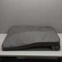 Furhaven Orthopedic Dog Bed for Large/Medium Dogs w/Removable Bolsters & Washable Cover, For Dogs Up to 55 lbs - Plush & Velvet L Shaped Chaise - Platinum Gray, Large
 30x21inches