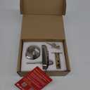 Bravex Keyless Deadbolt Keypad Entry Door Lock Zinc Alloy Sabbath Lock 100% Mechanical Shabbos Lock- No Risk of Low Power, Silver