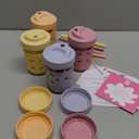 Elk and Friends Kids + Toddler Glass Cups | The Original 8oz Glass Mason Jar with Sleeves + Lids | Silicone Straws + Stopper | Smoothie Cup | Food Storage | Spill Resistant | Dishwasher Safe | 4 Pack (Blush/Lilac/Peach/Lemon)