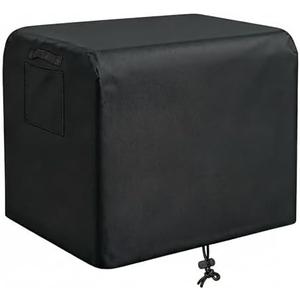 Pektiftn Generator Covers for Outside, with Air Vent & Handles & Drawstring Heavy-Duty 600D Oxford Fabric Waterproof UV-Proof Dustproof Protection for Generator Fit for Most Generators 5000-10000 Watt