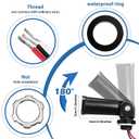 8 Pcs Dusk to Dawn Sensor Photoelectric Switch Photocell Light Sensor for Outdoor Lighting 120V Water Resistant for Wall Porch Yard Outdoor Light, Black