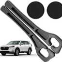 Car Seat Gap Filler Compatible with Honda CR-V CRV Accessories Seat Gap Plug Blocker with Storage Slot Organizer Non-Slip Car Cup Holder Coaster 2Pcs Black