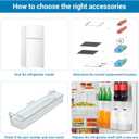 HRT180N6AWD Long Door Bin Compatible with Hisense HRT180N6ABD, HRT180N6AVD, HRT180N6AWE Full Width Door Bin Part Number: K2160379