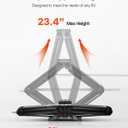 VEVOR 5000 lbs RV Scissor Jacks, 4-23.4 in RV Stabilizer Leveling Scissor Jacks, Set of 2, Heavy Duty Stabilizer Jack with Crank Handle, Socket and Bubble Levels, Not Easily Bent or Deformed