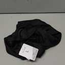 Women's Silk Satin Tank Tops Halter Draped Front Sexy Backless Womens Summer Tops Elegant Camisole Tops (Large, Black)