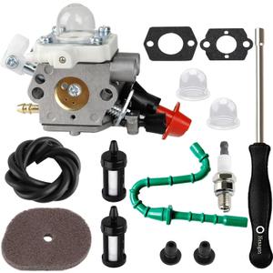 FS 56RC Carburetor with fuel line for Stihl Trimmer FS56RC FS70R FS56 FS56C FS56R FS40 FS50 FS70RC FS70C FC56 Weed Eater Parts Replace for Zama C1M-S267A Plastic Throttle Cable Carburetor