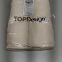 TOPDesign 10-Pack Economical 11.8"x13" Cotton Tote Bags, Lightweight Small Reusable Grocery Shopping Cloth Bags, Suitable for DIY, Advertising, Promotion, Gift, Activity (Beige)