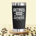 Retirement Gifts for Men Women 2025, Teacher, Coworkers Leaving, Funny, Happy Retirement, Goodbye Gift, Farewell Gifts For Coworkers, 20oz Coffee Tumbler (Black)