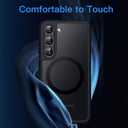 JETech Magnetic Case for Samsung Galaxy S23+ / S23 Plus 5G 6.6-Inch, Compatible with MagSafe, Translucent Matte Back Shockproof Phone Cover (Black)