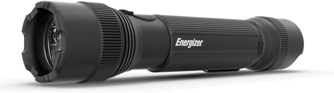 Energizer LED Tactical Flashlight TAC-700, Ultra Bright IPX4 Water Resistant Flash Light, Rugged Metal Body, Manual Focus (Batteries Included)