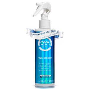 OYA SHIELD Heat Protection Spray - Protects, Strengthens and Improves Hair Elasticity - Lightweight Thermal Shield for Blow Dryer, Flat Iron & Curling Tools - Safe Styling for All Hair Types - 236 ml (8 Fl Oz (Pack of 1))