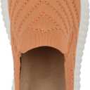 WHITE MOUNTAIN Women's Shoes Dystant Platform Sneaker (6.5, Apricot/Fabric)