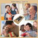 3 x Softball Gifts, Softball Gifts for Team, Softball Gifts for Girls, Softball Mom Gifts, Softball Dad Gifts, Stocking Stuffers Softball Socks, Softball Gifts for Coaches, Gifts for Softball Players