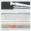 No Tools No Drill 1" Cordless Mini Blinds, Horizontal Light Filtering Blind, Vinyl Blinds for Indoor Windows 43.5" W x 72" H, White.