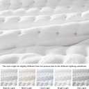 WDCOZY White California Cal King Size Quilt Bedding Sets with Pillow Shams, Oversized Lightweight Soft Bedspread Coverlet, Quilted Blanket Thin Comforter Bed Cover, 3 Pieces, 116x106 inches