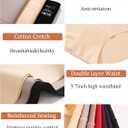 FINETOO Light Tummy Control Underwear Women High Waisted Briefs Plus Size Shapewear Under Dress Ladies Panties S-XXXL