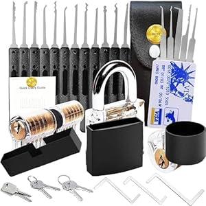 Solid Brass Combination Lock Set Kit with Keys Outdoor Solid Brass Keyed Picking Waterproof Lock Kit with Keys Pick for Shed, Gate, School Gym Locker, Fence, Toolbox, Hasp Storage KSV3968