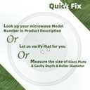 14" Microwave Glass Plate for LG Microwave Plate MJS47373301, MJS47373302, MJS47373303, MJS47373304 Compatible With LG Microwave Plate Replacement