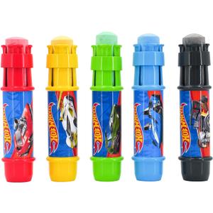 Sunny Days Entertainment Hot Wheels Jumbo Chalk Holders | 5 Chalk Sticks with Holders for Kids | Sidewalk Chalk for Toddlers