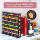 FlagShip 6-Tier Vertuo Pod Holder for Nespresso - 60+ Capsule Max Capacity Metal Rack, Ultra-Efficient Corner Storage Space Saving Design