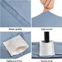 BDDC Table Covers for 6 Foot Tables, Sky Blue Washable and Wrinkle Resistant Stretch Tablecloths Rectangle 6ft for Events, Wedding, Banquets, Parties, 72" x 30"
