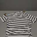RoseSeek Women's Plus T-shirt Black and White X-Large.