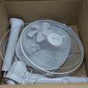 Amazon Basics 16" DC Motor Standing Floor Fan, 12 Speed with Remote, 3 Breeze Modes, Dual-Layered Blades (10 Blades), Timer, Energy Efficiency and Quiet DC Motor (28W), White