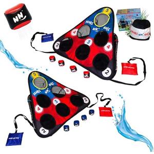 TOSS & ROLL NN' Hole Game Set | Portable Cornhole Set for Water or Land | Bean Bag Balls Toss Outdoor Games for All Ages | Outdoor, Indoor, Beach, Backyard, Tailgating, Camping Game